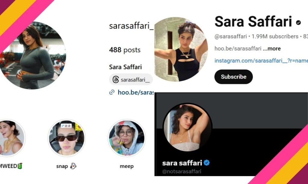Sara Saffari's Social media